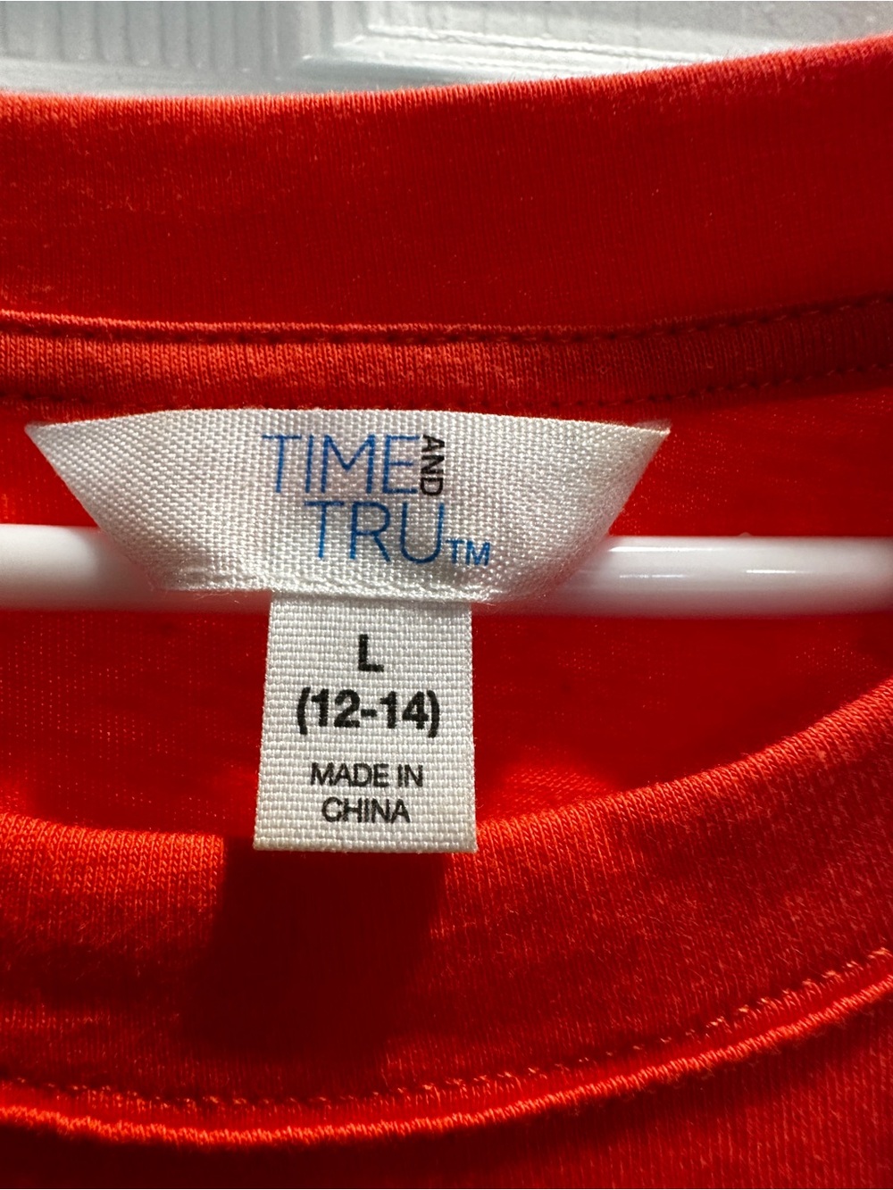 Time and Tru Coral Tiered Midi Dress with Ruffle Sleeves - Picture 2 of 4